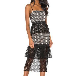 NBD Dolores Tiered Midi Dress.